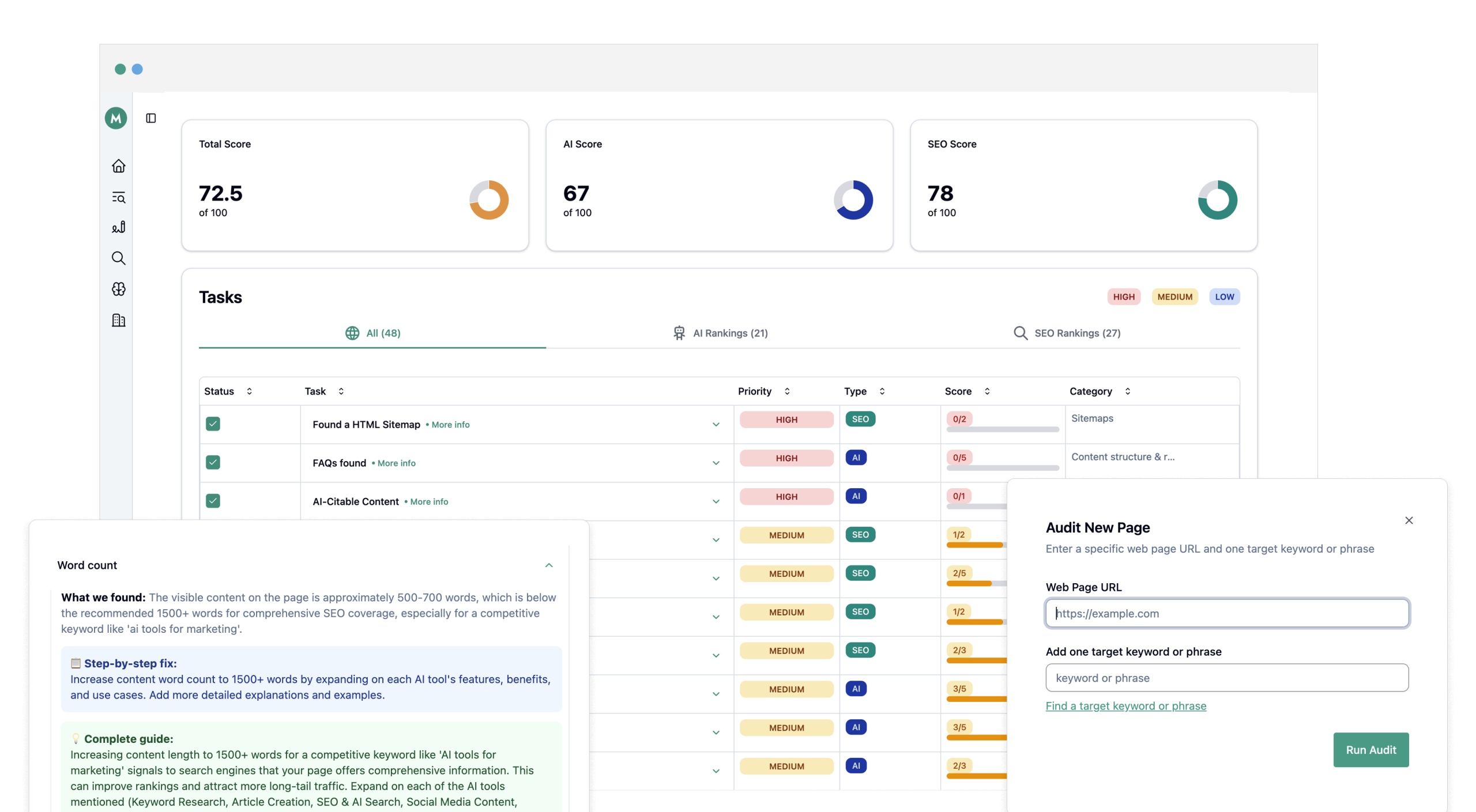 free SEO audit tool