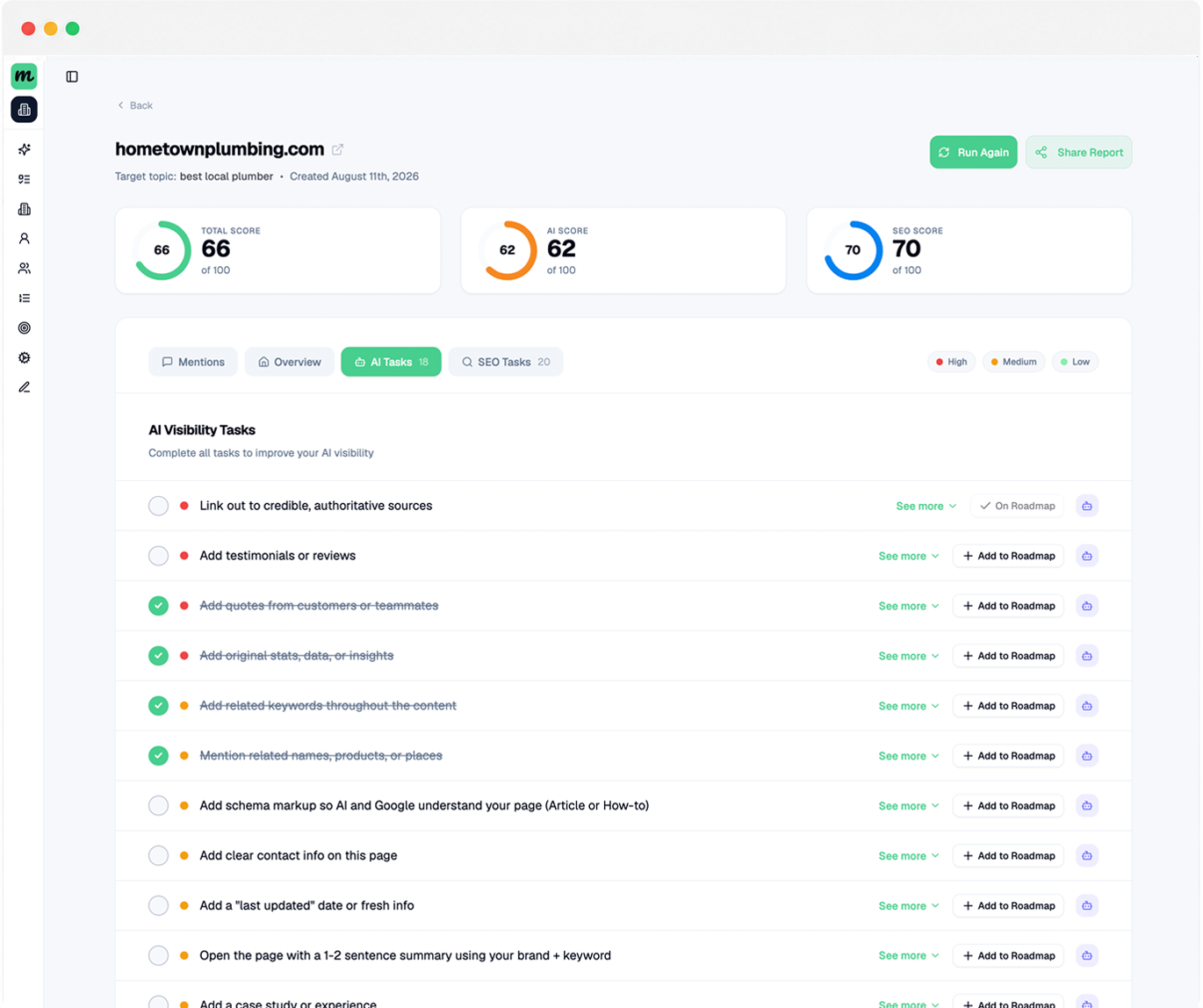 manage client's seo